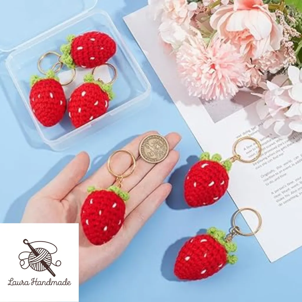 Strawberry Key chain – A Sweet Touch of Style