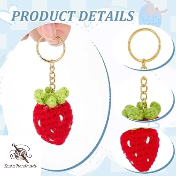 Strawberry Key chain – A Sweet Touch of Style